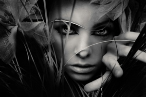 peeking face