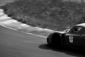 running sports car