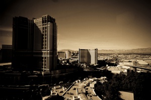 sepia tone city