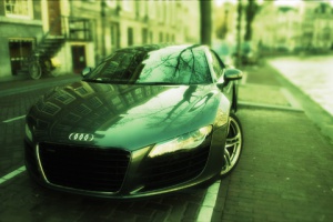 shinning black car