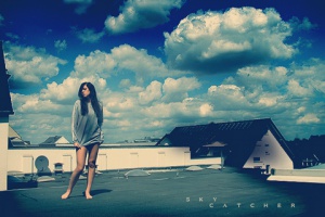 sky and girl