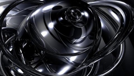 AbstractChromeSteelGlobeBG