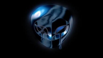 AlienMaskOnBlackBG